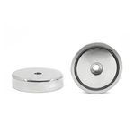 Fixador Magnético 75 mm com Furo Força Aproximada 90kg Fixador Magnético 75 mm com Furo Força Aproximada 90kg