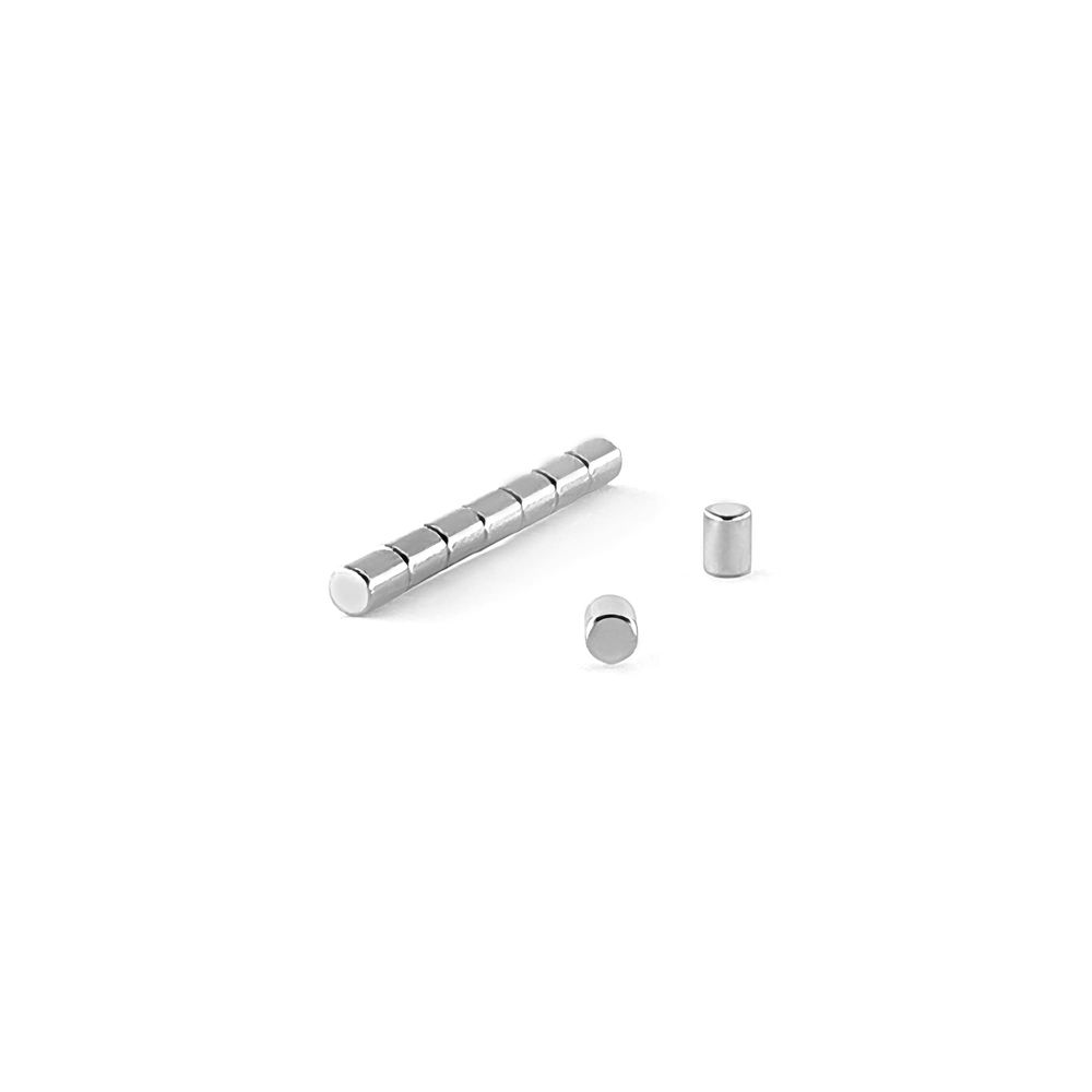 Ímã Neodímio Ø 3x4 mm N35 Ímã Neodímio Ø 3x4 mm N35