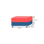 Ímã Neodímio 20x10x2 mm N35 Ímã Neodímio 20x10x2 mm N35