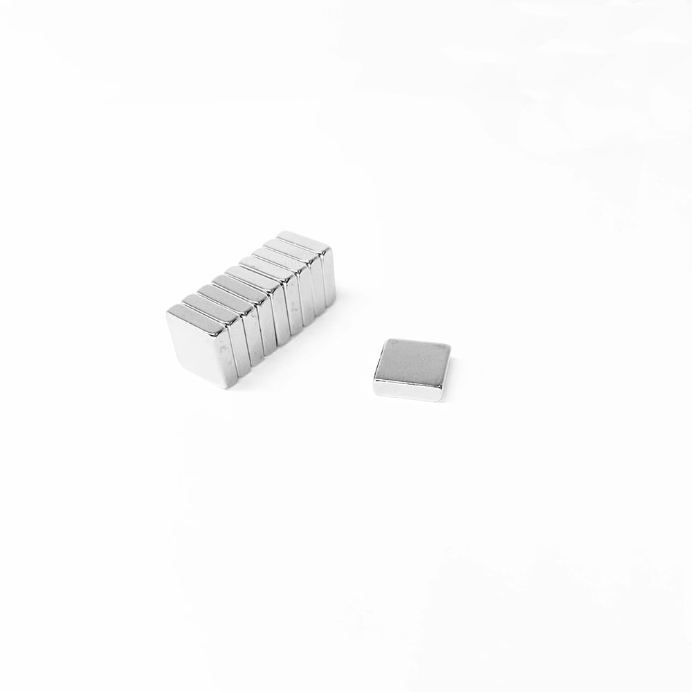 Ímã Neodímio 10x10x3 mm N35 Ímã Neodímio 10x10x3 mm N35