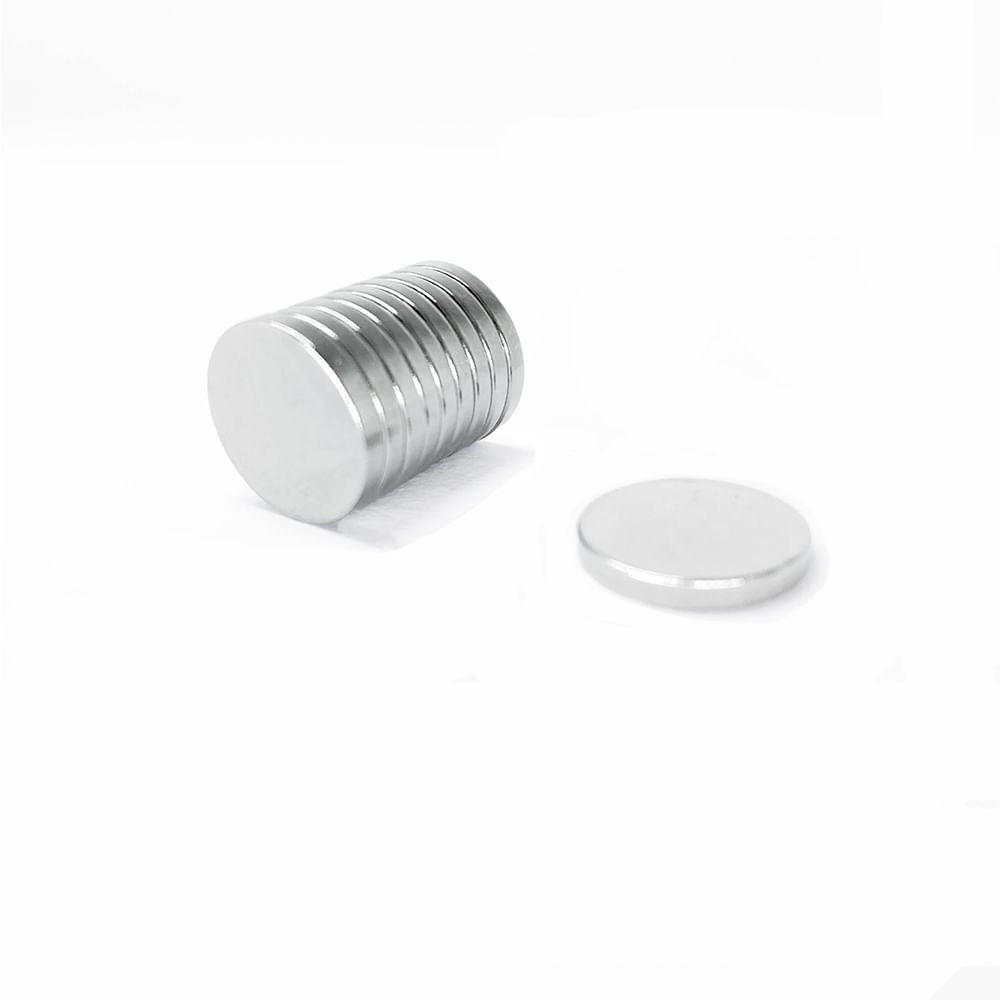 Ímã Neodímio Ø 14x2 mm N35 Ímã Neodímio Ø 14x2 mm N35