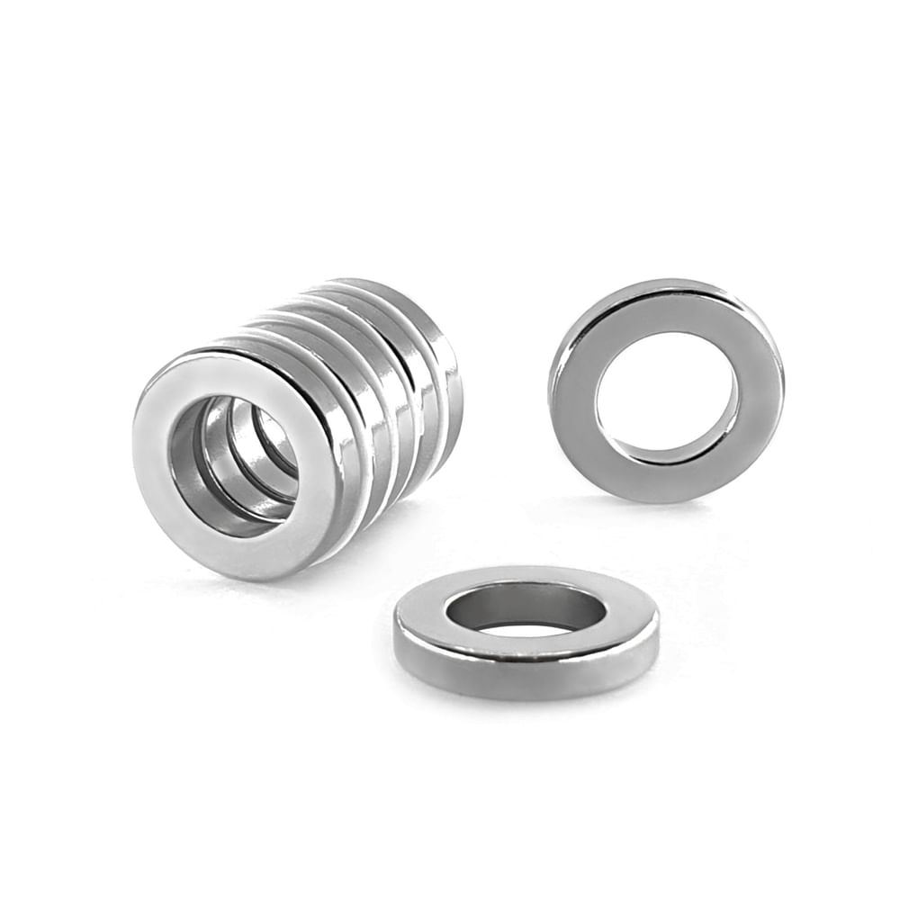 Ímã Neodímio Anel D27xd16x5 mm N35 Ímã Neodímio Anel D27xd16x5 mm N35