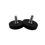 Fixado Magnético Emborrachado 36 Mm C/ Rosca Externa  50 Unidades