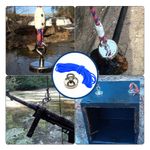 Kit Pesca Magnética com Fixador 48 mm Força Aproximada 65kg e Corda 10m Azul