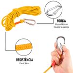 Kit Pesca Magnética com Fixador 67 mm Olhal Lateral Força Aproximada 230kg e Corda 20m Amarela Kit Pesca Magnética com Fixador 67 mm Olhal Lateral Força Aproximada 230kg e Corda 20m Amarela