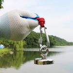 Kit Pesca Magnética com Fixador 90 mm Força Aproximada 340kg e Corda 20m Verde