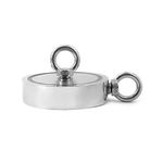 Kit Pesca Magnética com Fixador 136 mm 2 Olhais Força Aproximada 850kg e Corda 20m Vermelha Kit Pesca Magnética com Fixador 136 mm 2 Olhais Força Aproximada 850kg e Corda 20m Vermelha