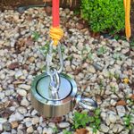 Kit Pesca Magnética com Fixador 60 mm 2 Olhais Força Aproximada 200kg e Corda 20m Amarela Kit Pesca Magnética com Fixador 60 mm 2 Olhais Força Aproximada 200kg e Corda 20m Amarela